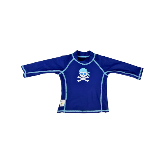 camiseta solar azul piratas 6 12 meses