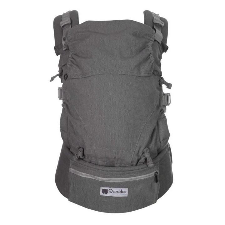 Mochila evolutiva QuokkaBaby E-Carrier modelo Light Grey frente