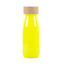 Botella sensorial float bottle yellow