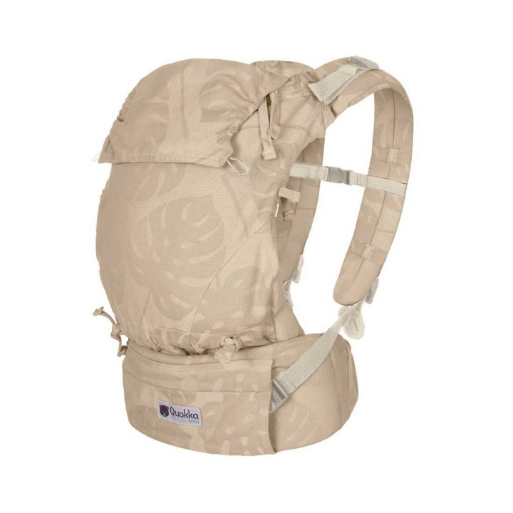 Mochila evolutiva QuokkaBaby E-Carrier modelo Taupe Leaves