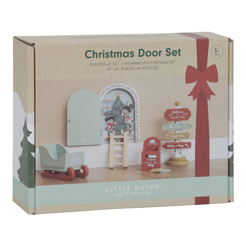 set puerta de navidad
