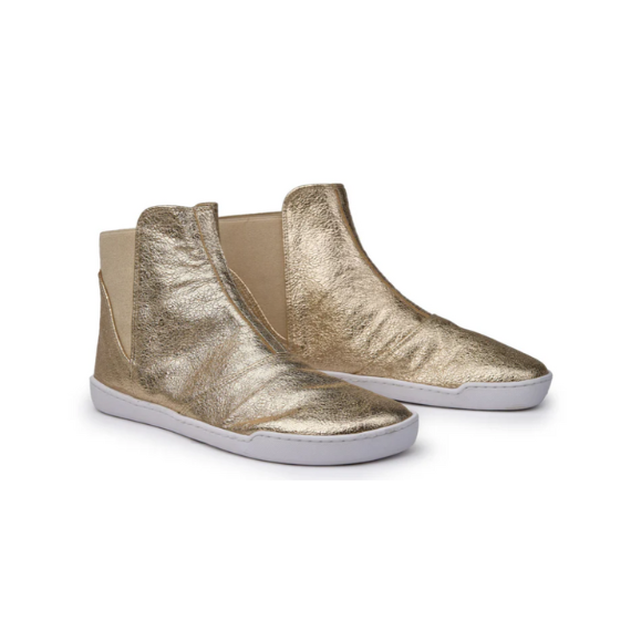 botines veganos oro