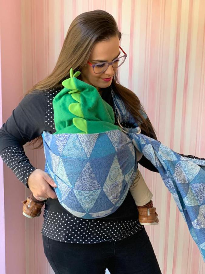 Bandolera  Gustine algodón azul