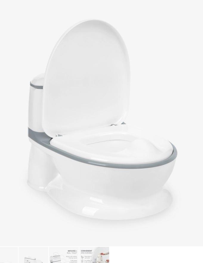 Asiento de inodoro tipo bacinica Flushy Grey 