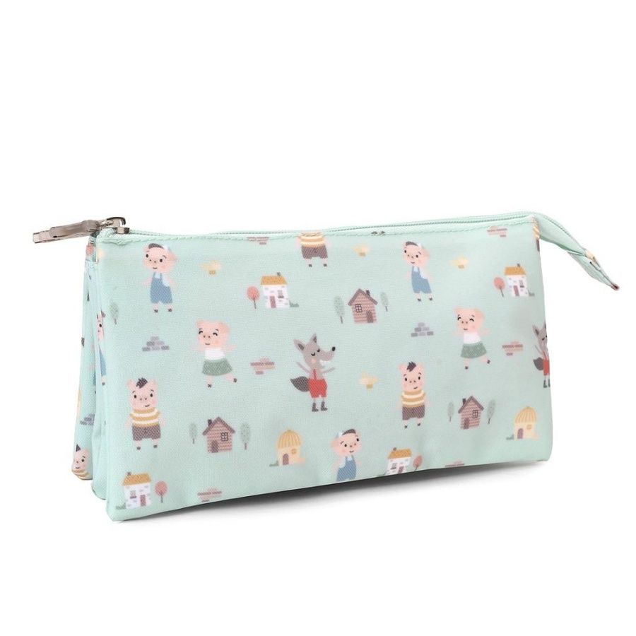 Estuche Tres compartimentos The Three Little Pigs