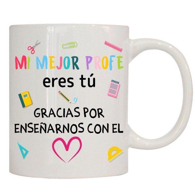 TAZA CERAMICA  MI MEJOR PROFE ERES TU 