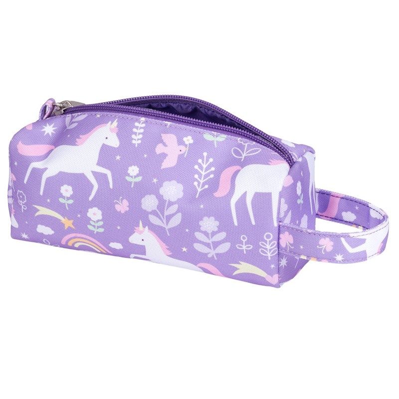 Estuche cuadrado Unicornios