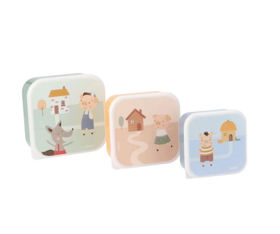 Set Tres cajas Almuerzo The Three Little Pigs