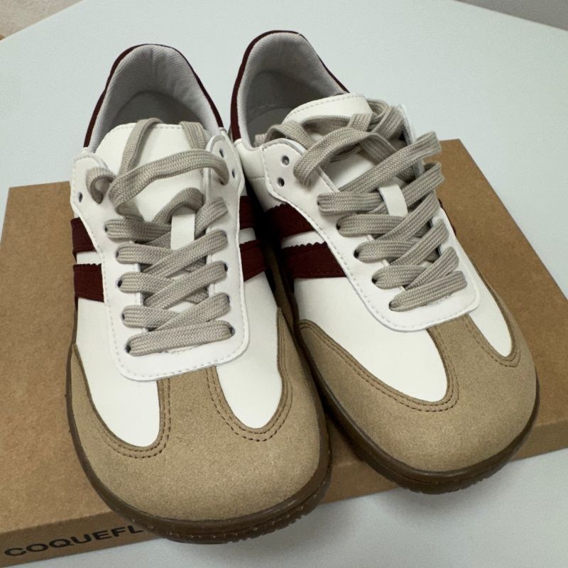 Zapatillas Coqueflex Samba blanco y granate