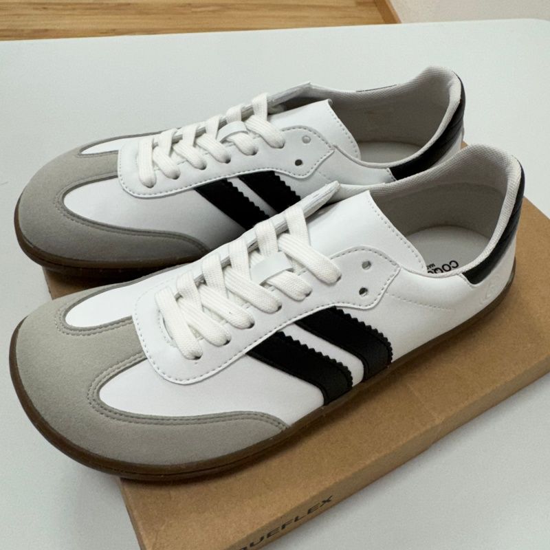 Zapatillas Coqueflex Samba blanco y negro