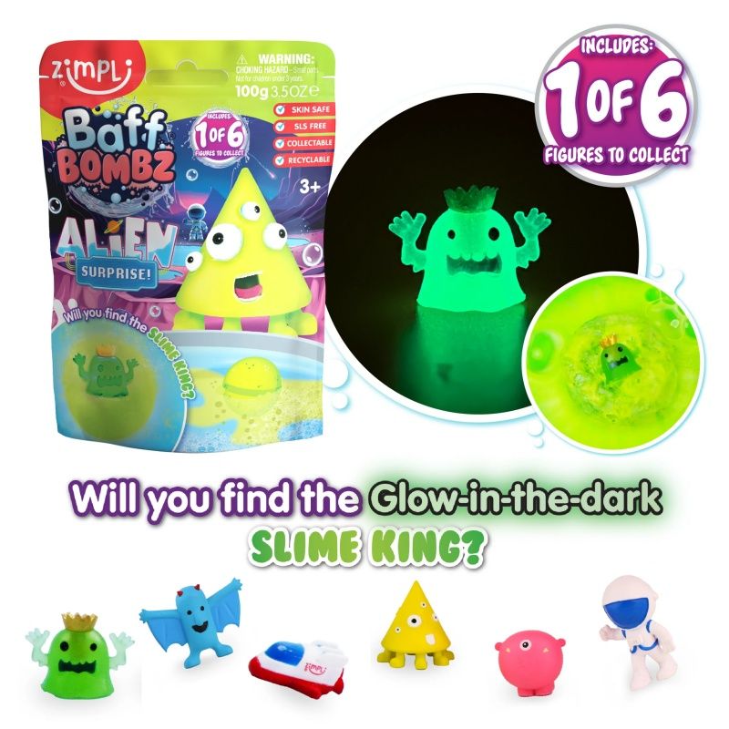 Bomba de baño con Figura Sorpresa Aliens