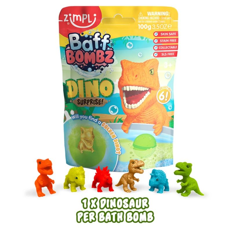 Bomba de baño con Figura Sorpresa Dinos