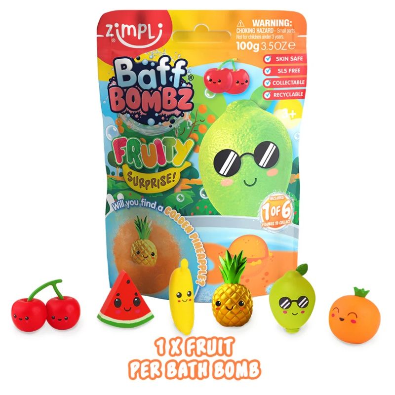 Bomba de baño con Figura Sorpresa Frutas