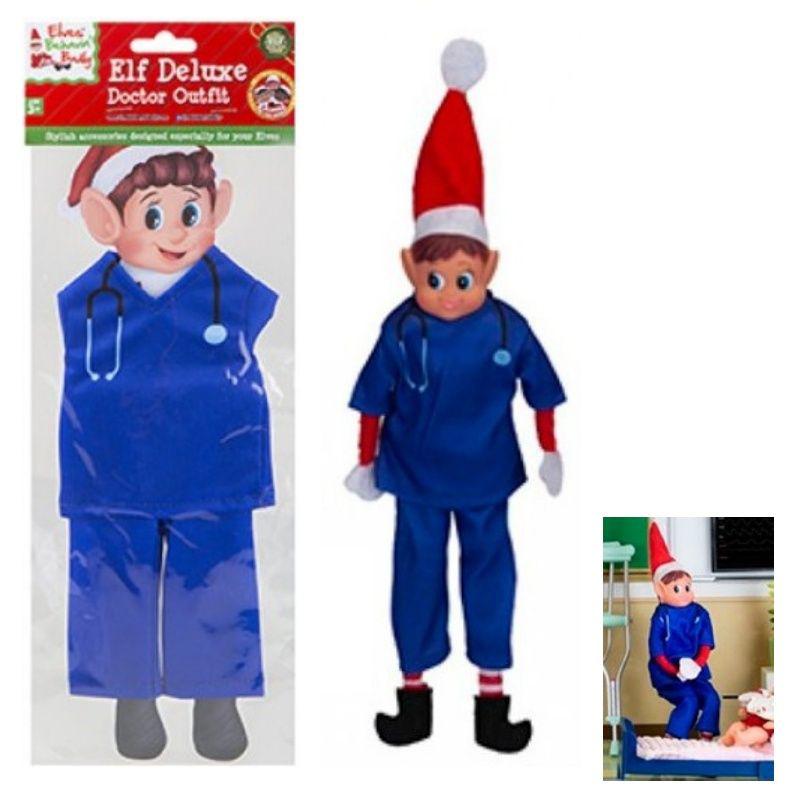 Disfraz para elfo-a de médico-a azul