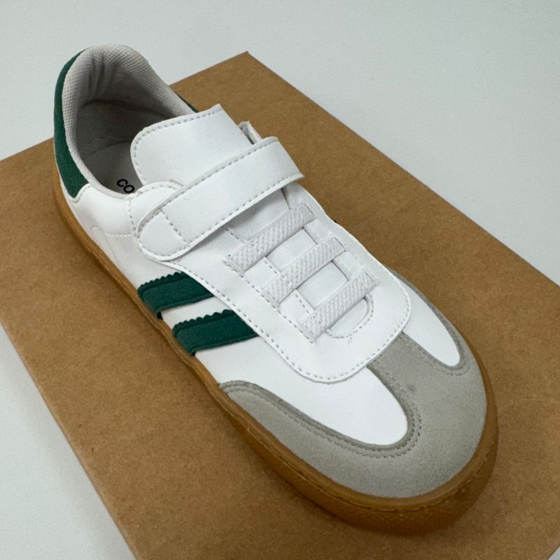 Zapatilla Coqueflex Samba kids Blanco y verde