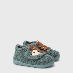 Zapatilla de casa Homie Erizo Verde