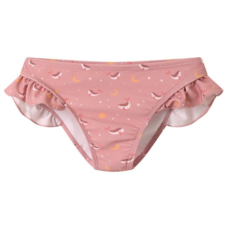 Bañador braguita con volantes Whale Pink