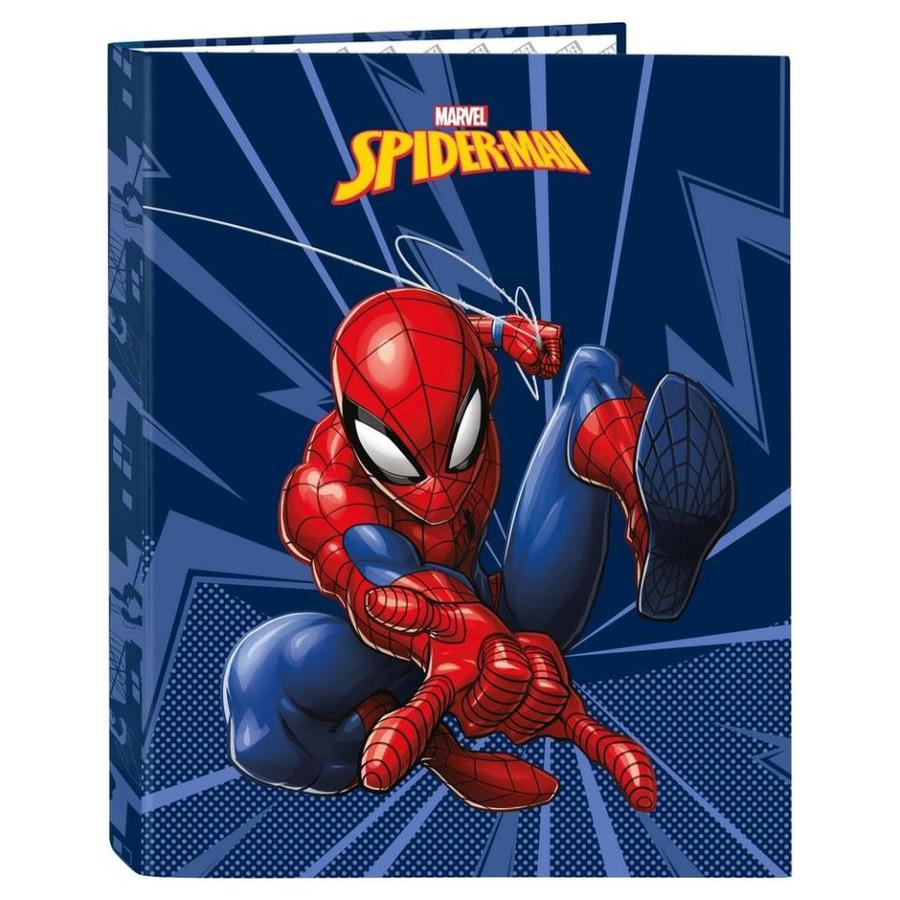 CARPETA CARTON FOLIO 4 ANILLAS MIXTAS SPIDER-MAN