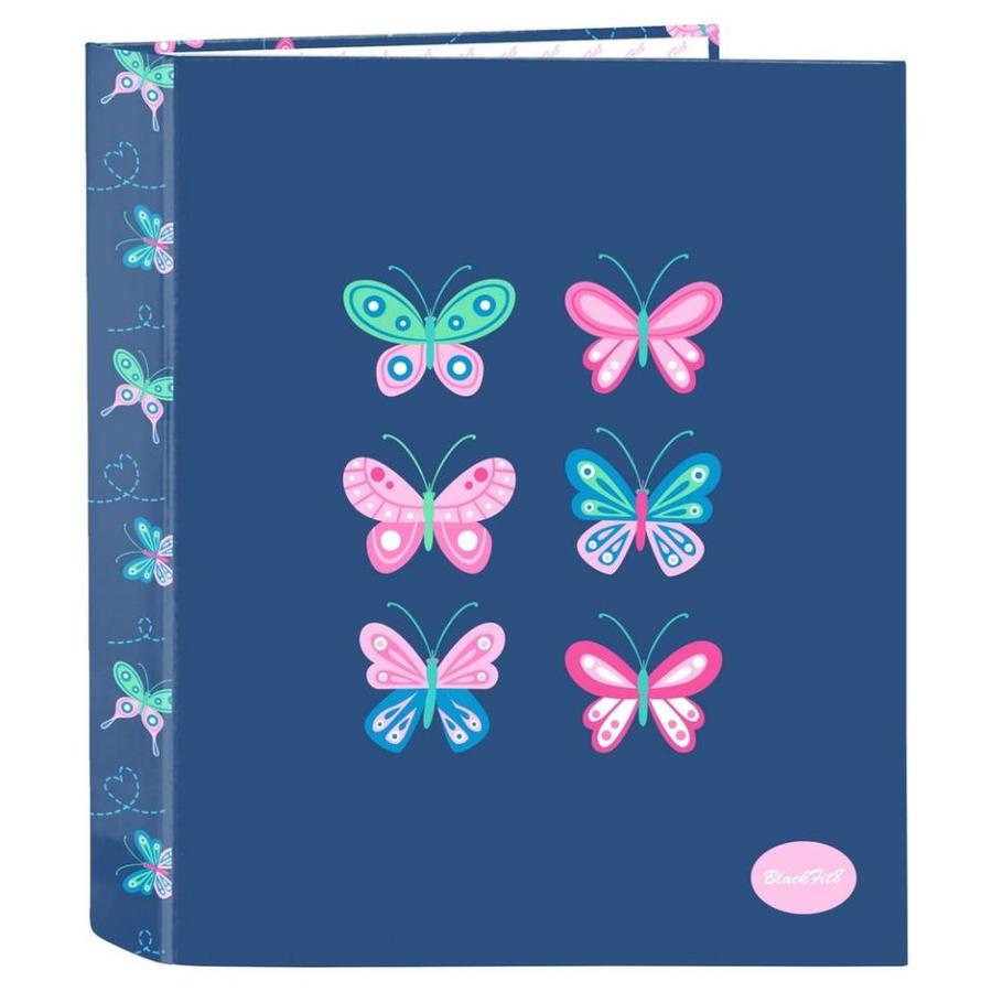 CARPETA CARTON FOLIO 4ANILLAS BLACKFIT8 MARIPOSA