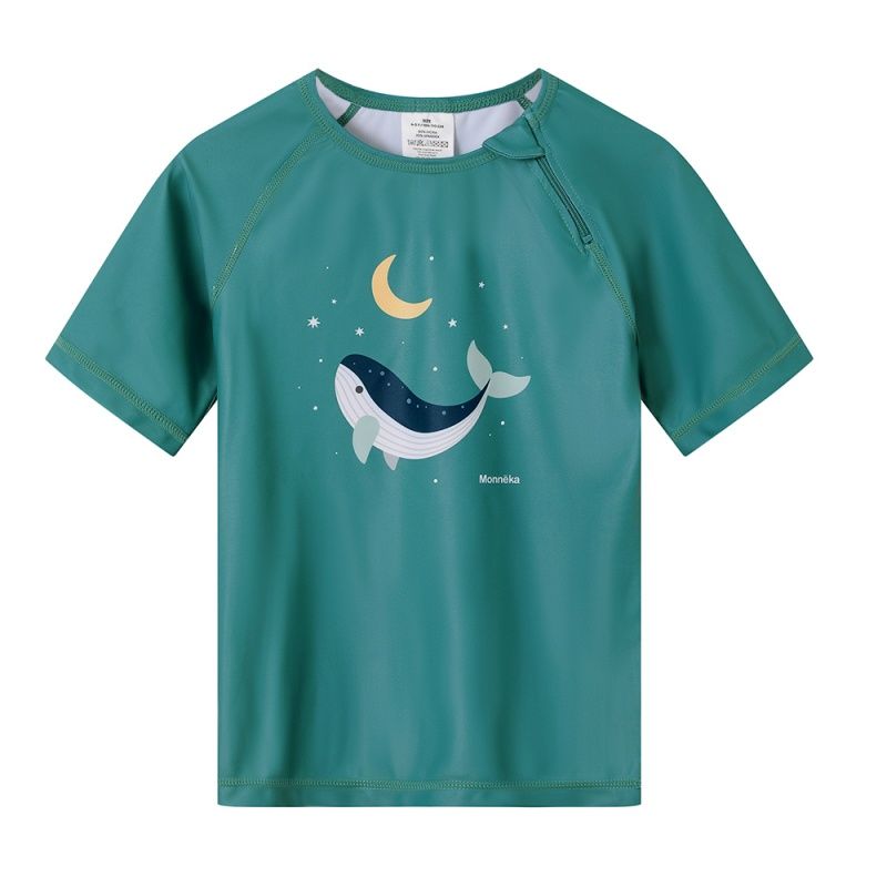 Camiseta protección solar Whale Teal