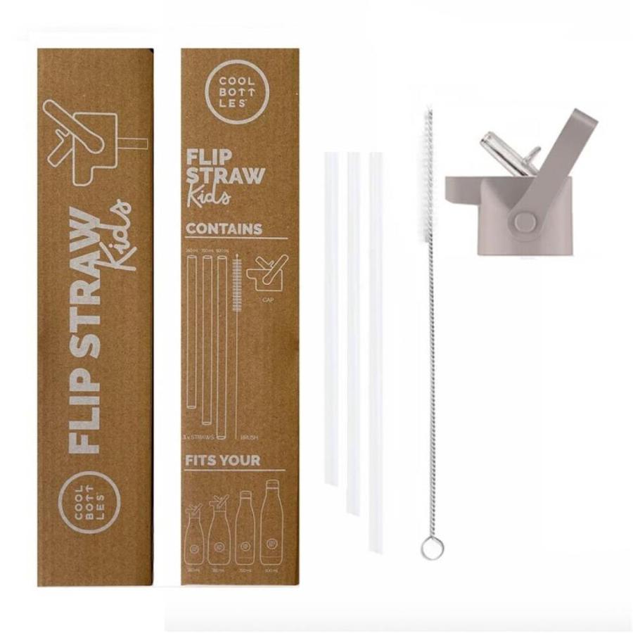 Kids Cap - Flip Straw - Grey