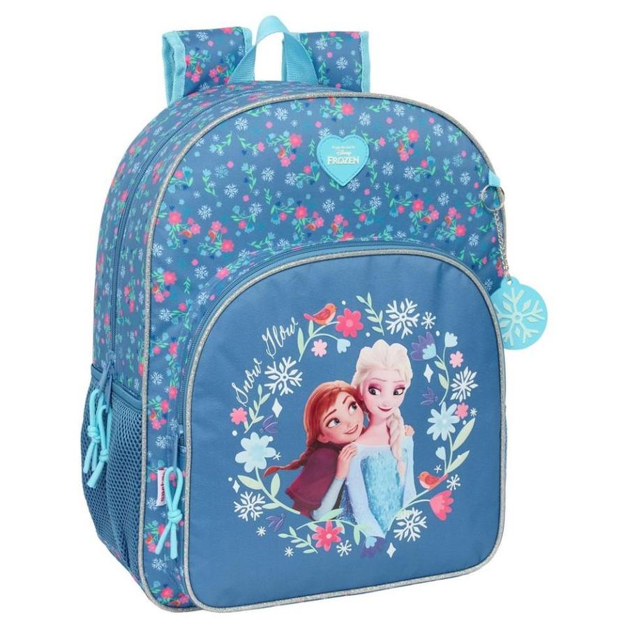MOCHILA ESCOLAR 42X33 REJILLA ADAPT CARRO FROZEN  