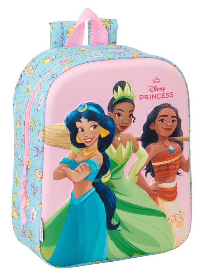 MOCHILA GUARDERIA 3D 27CM PRINCESAS DISNEY 
