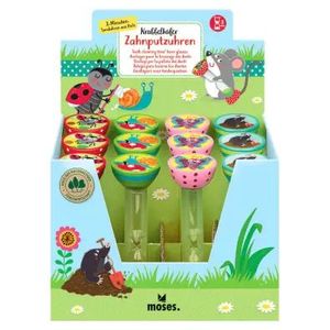Reloj de arena 3 minutos madera animalitos