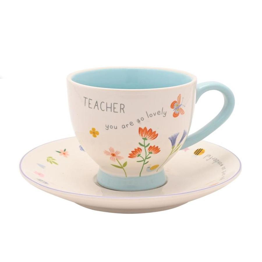 TAZA Y PLATILLO LOVE LIFE TEACHER
