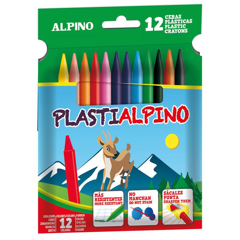 Estuche 12 ceras PlastiAlpino