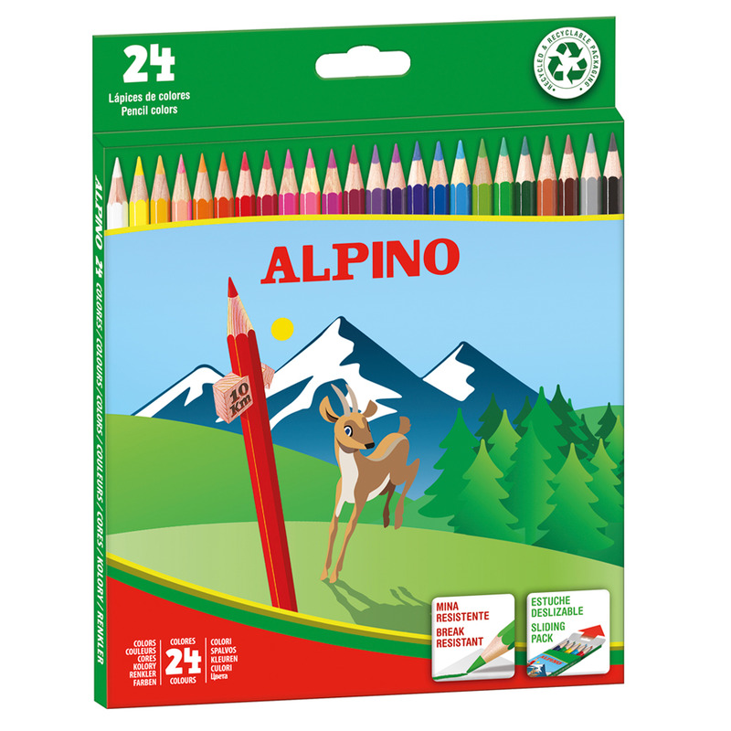 Lápices Alpino 24 Colores 
