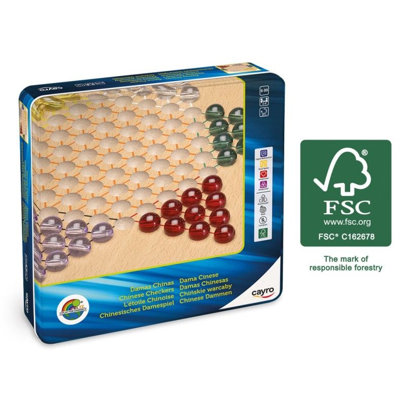 Damas chinas  Caja metálica 