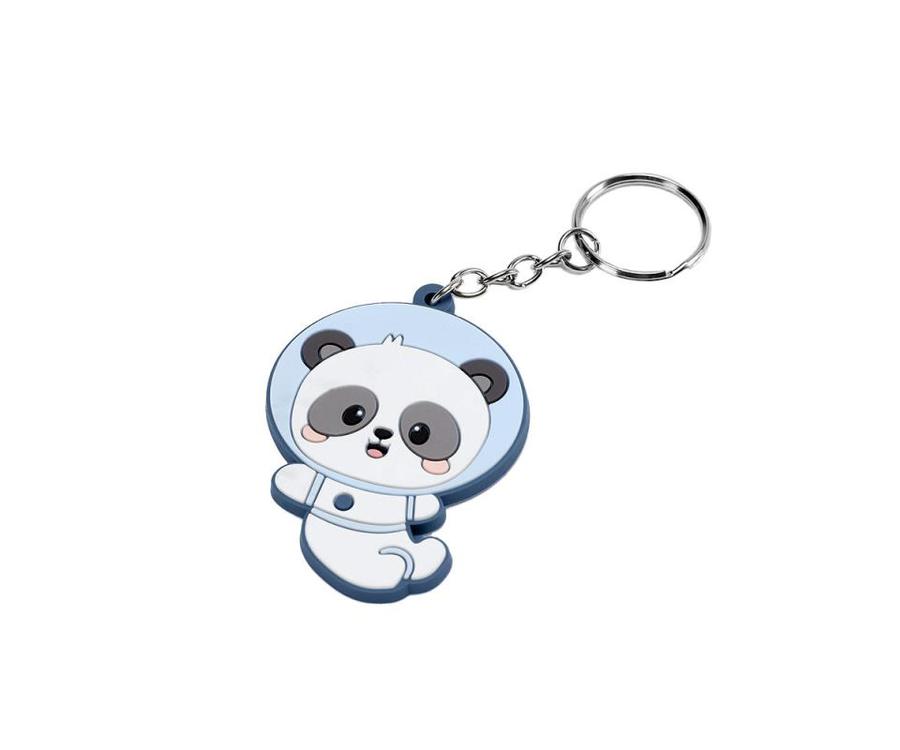 Mochila Mediana Pandas in Space Llavero