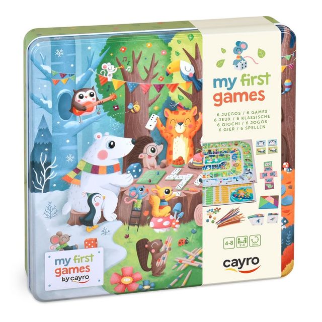 My first 6 juegos  Caja metálica 