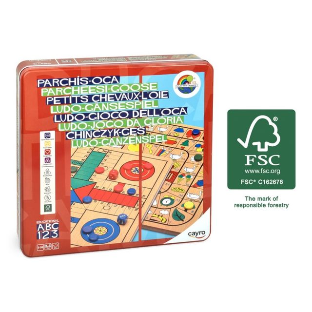 Parchís-Oca  Caja metálica 