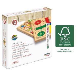 Parchís y Oca  madera FSC 100  