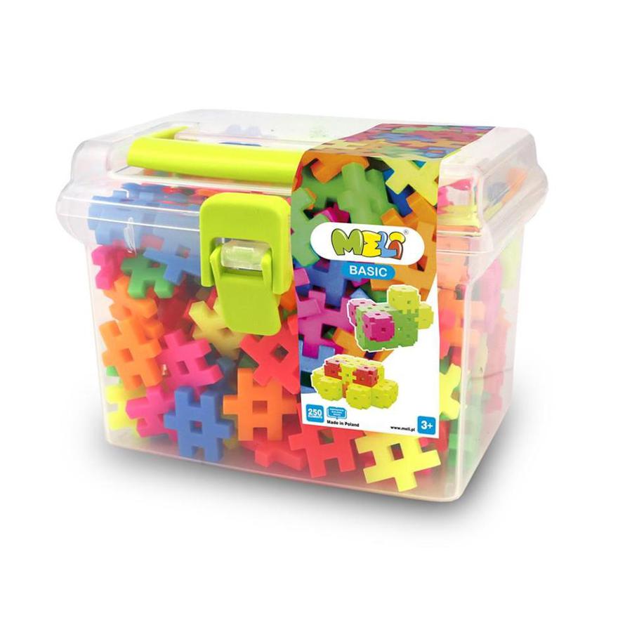 Bloques Meli -  Travel Box Neón 250 piezas