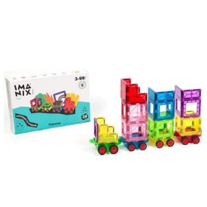Imanix Train con vagones 38 piezas