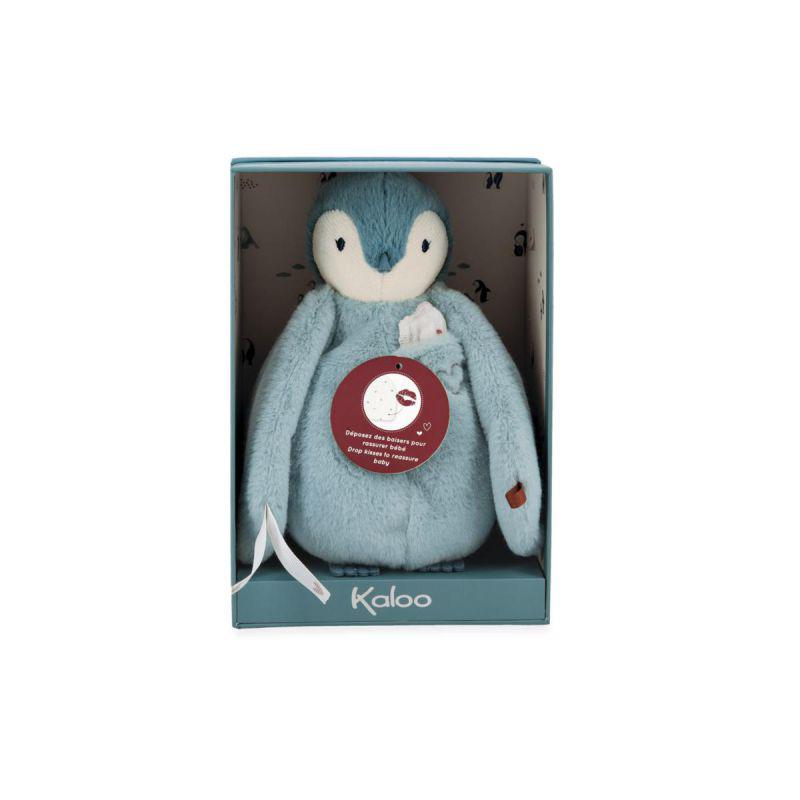 Peluche pingüino besucón verde