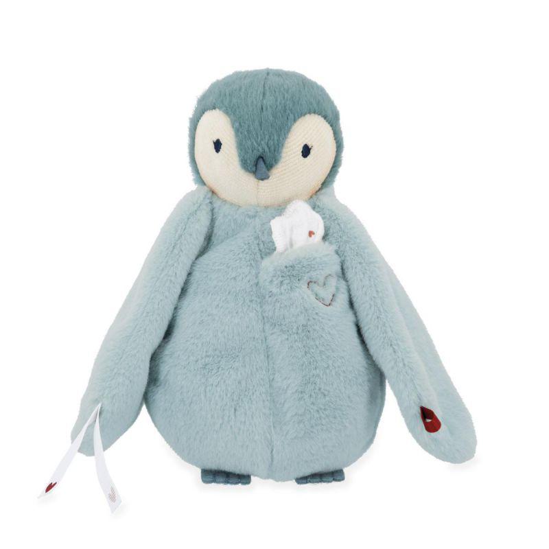 Peluche pingüino besucón verde