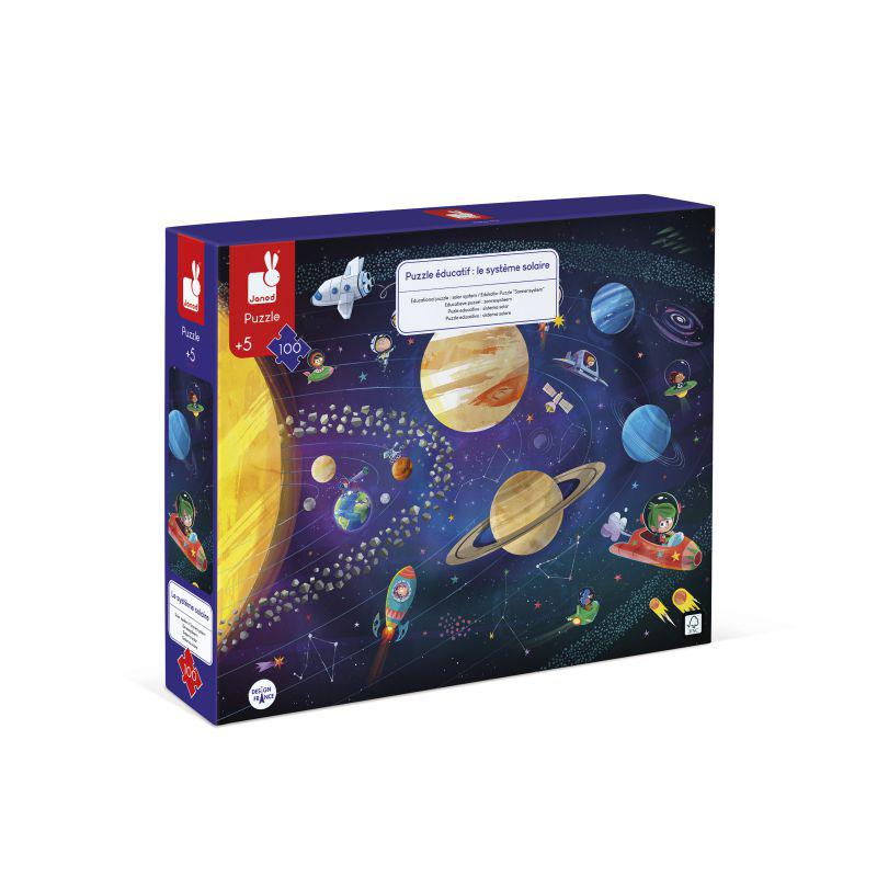 Puzzle educativo del Sistema solar