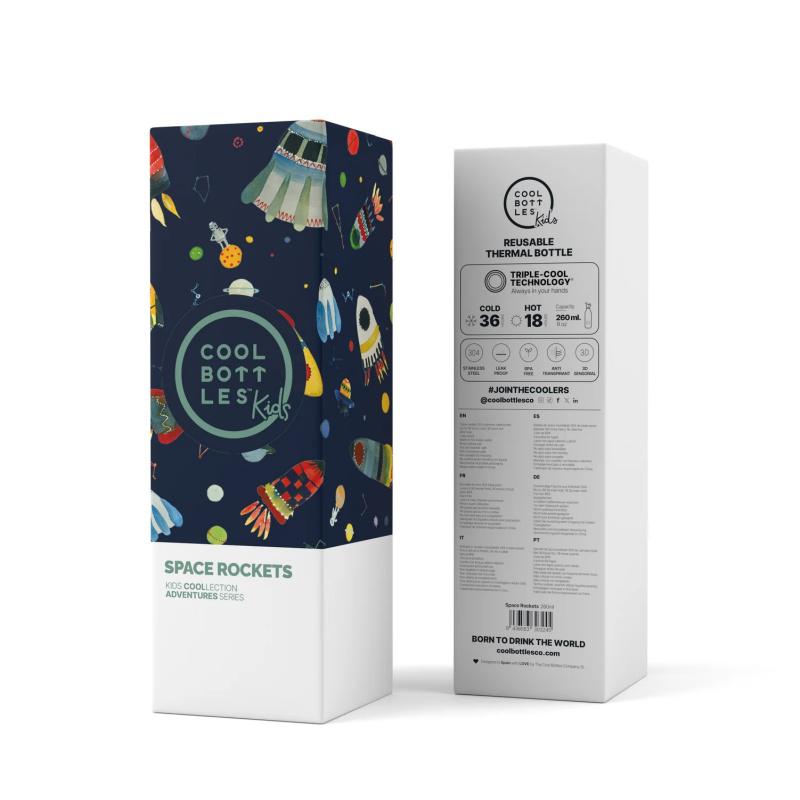 The Kids Bottle 260 ml Space Rockets
